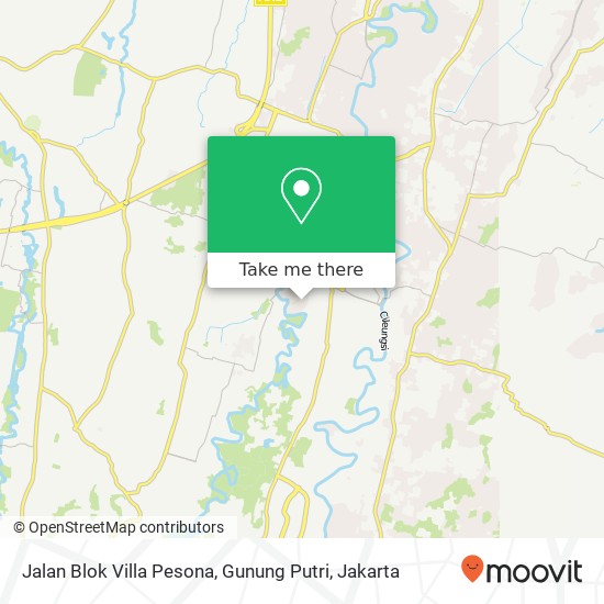 Jalan Blok Villa Pesona, Gunung Putri map