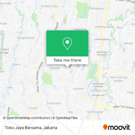 Toko Jaya Bersama map