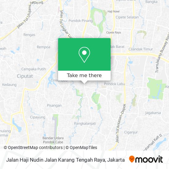 Jalan Haji Nudin Jalan Karang Tengah Raya map