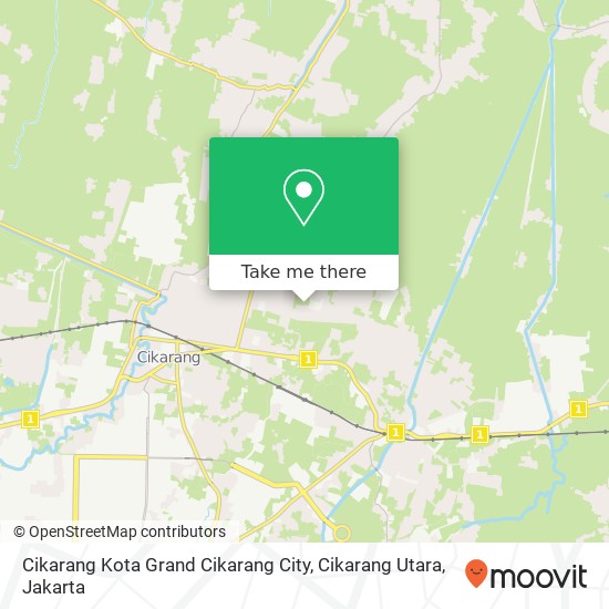 Cikarang Kota Grand Cikarang City, Cikarang Utara map