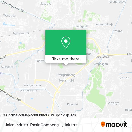Jalan Industri Pasir Gombong 1 map