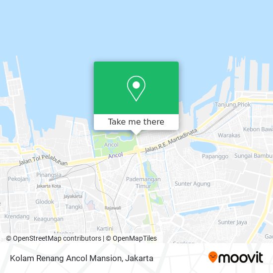 Kolam Renang Ancol Mansion map