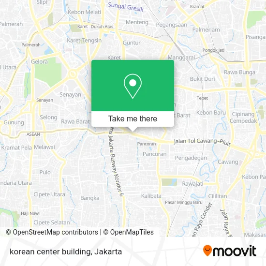 korean center building map