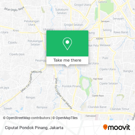 Ciputat Pondok Pinang map