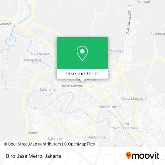 Biro Jasa Metro map