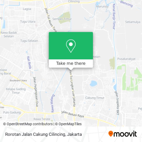 Rorotan Jalan Cakung Cilincing map