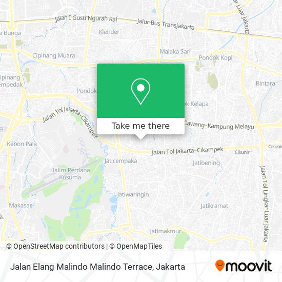 Jalan Elang Malindo Malindo Terrace map