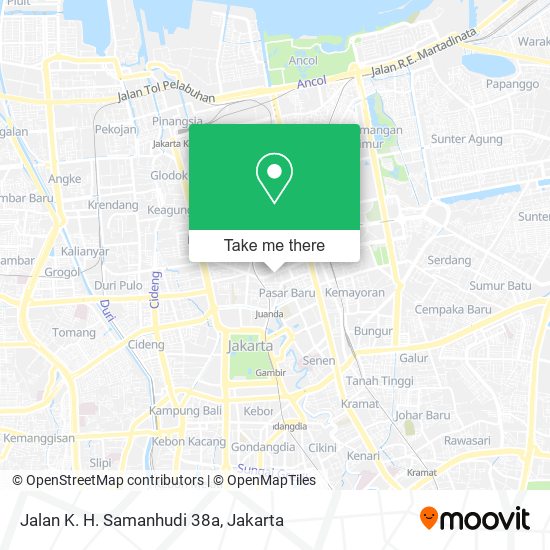 Jalan K. H. Samanhudi 38a map