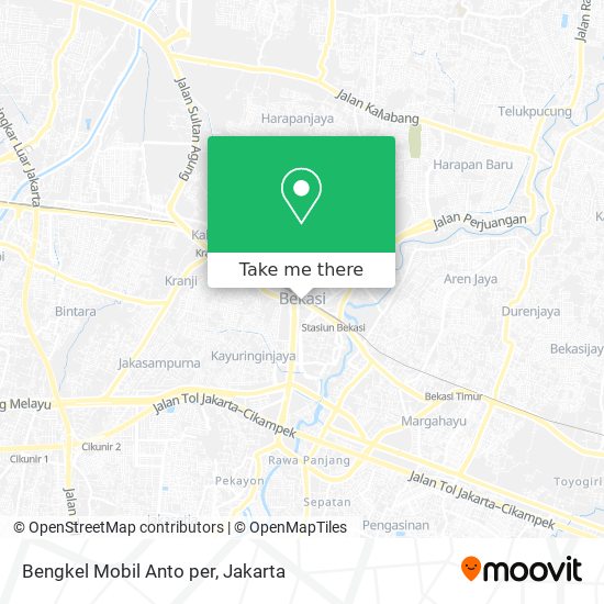 Bengkel Mobil Anto per map