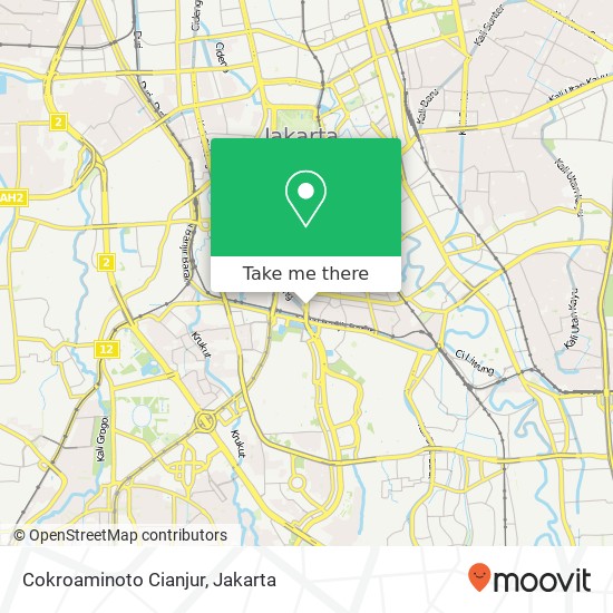 Cokroaminoto Cianjur map