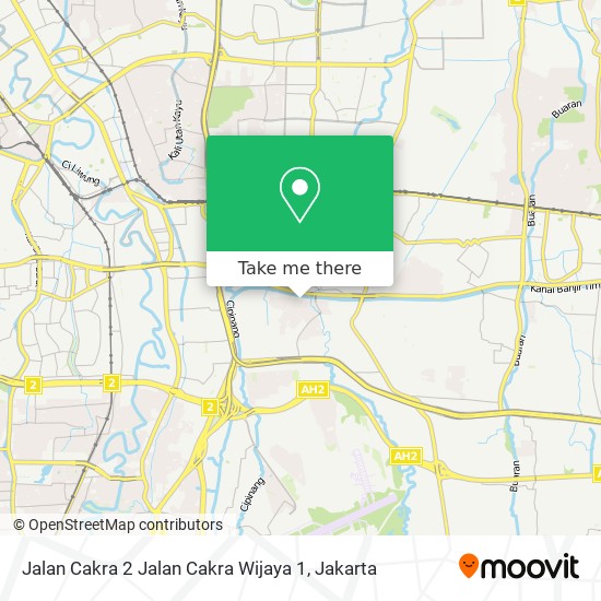 Jalan Cakra 2 Jalan Cakra Wijaya 1 map