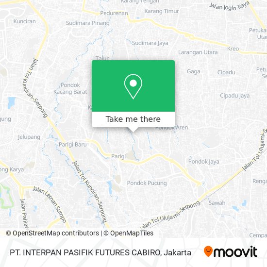 PT. INTERPAN PASIFIK FUTURES CABIRO map