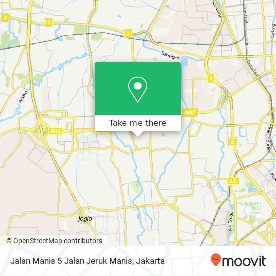 Jalan Manis 5 Jalan Jeruk Manis map