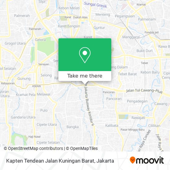 Kapten Tendean Jalan Kuningan Barat map