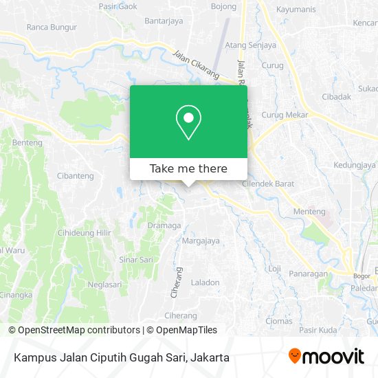Kampus Jalan Ciputih Gugah Sari map