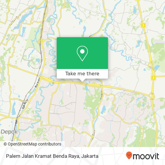 Palem Jalan Kramat Benda Raya map