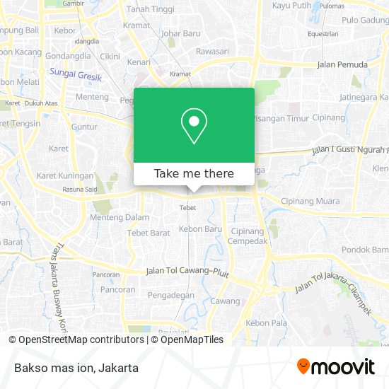 Bakso mas ion map