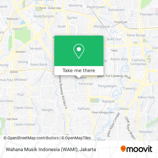 Wahana Musik Indonesia (WAMI) map