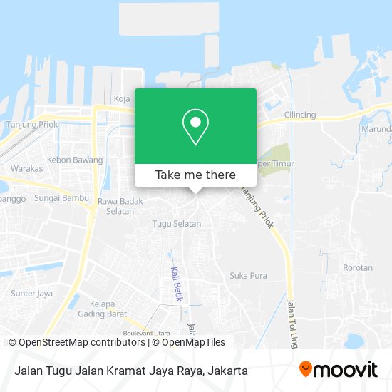 Jalan Tugu Jalan Kramat Jaya Raya map