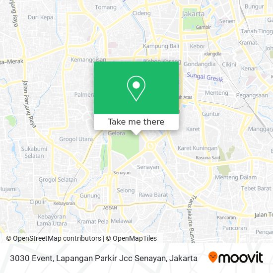 3030 Event, Lapangan Parkir Jcc Senayan map