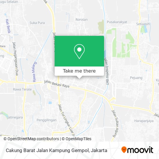 Cakung Barat Jalan Kampung Gempol map