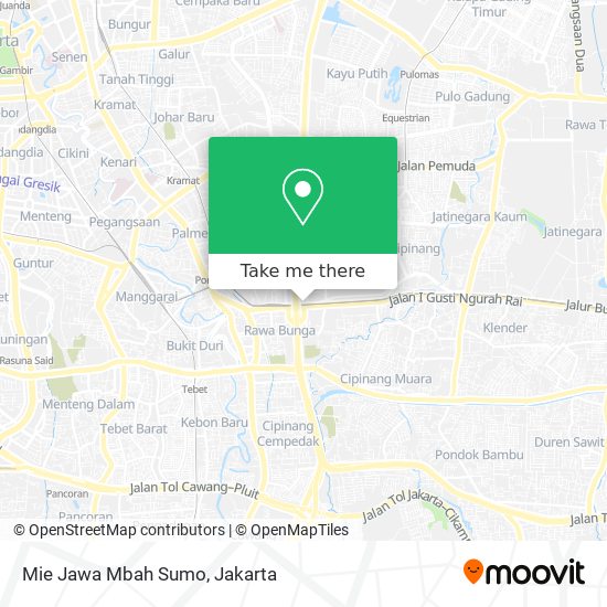 Mie Jawa Mbah Sumo map