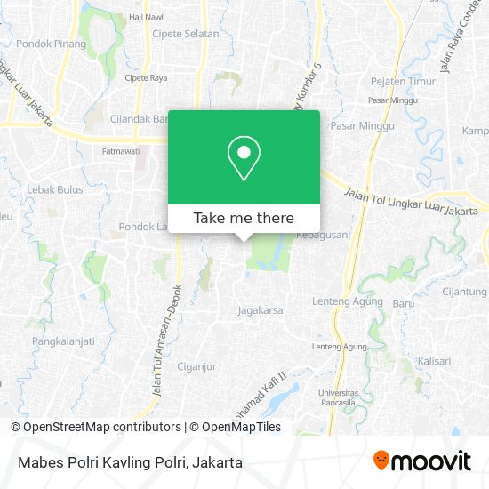 Mabes Polri Kavling Polri map