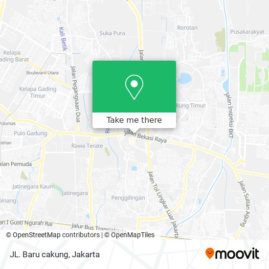 JL. Baru cakung map