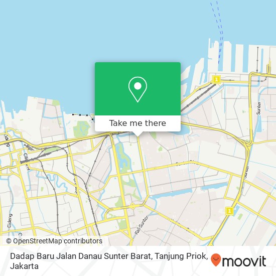 Dadap Baru Jalan Danau Sunter Barat, Tanjung Priok map