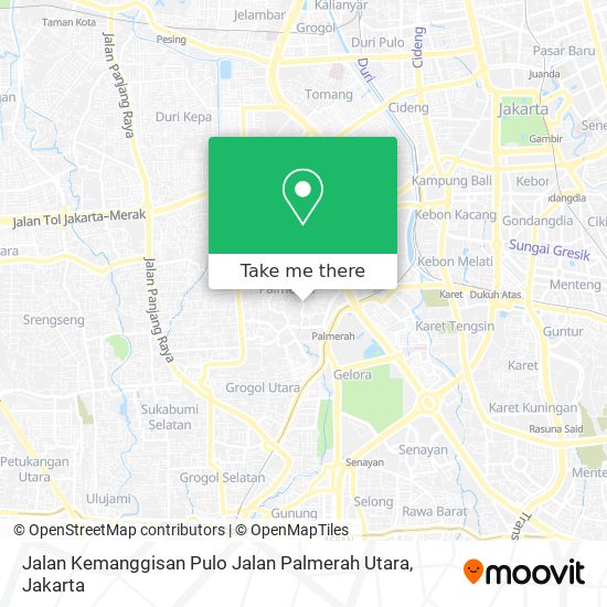 Jalan Kemanggisan Pulo Jalan Palmerah Utara map