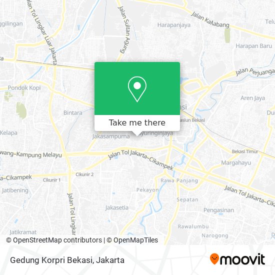 Gedung Korpri Bekasi map