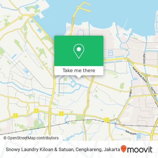Snowy Laundry Kiloan & Satuan, Cengkareng map