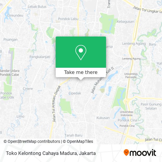 Toko Kelontong Cahaya Madura map