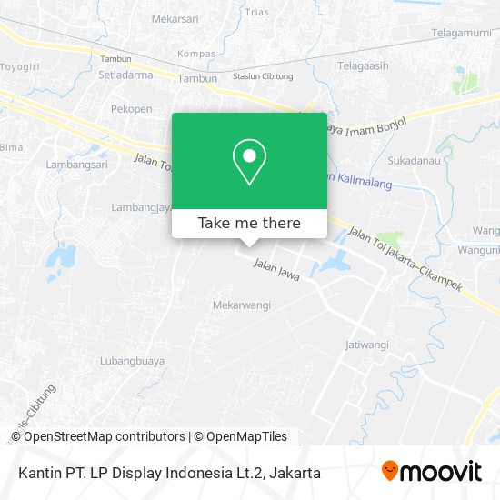 Kantin PT. LP Display Indonesia Lt.2 map