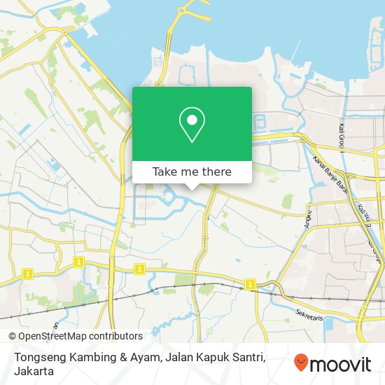 Tongseng Kambing & Ayam, Jalan Kapuk Santri map