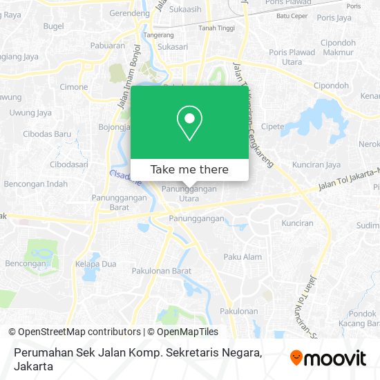 Perumahan Sek Jalan Komp. Sekretaris Negara map