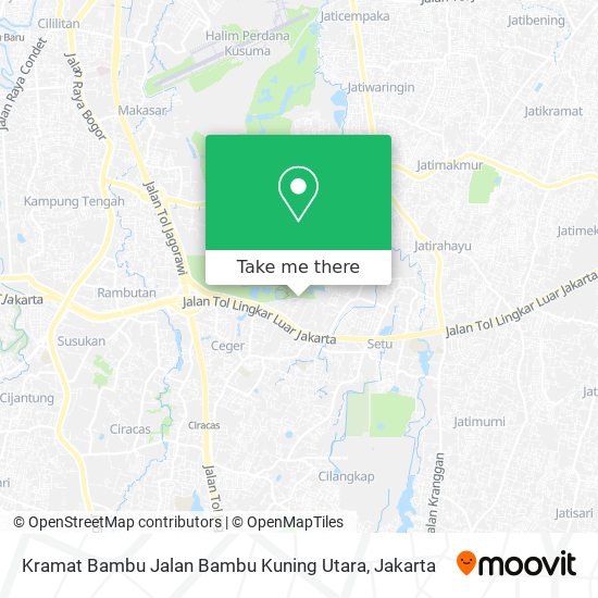 Kramat Bambu Jalan Bambu Kuning Utara map