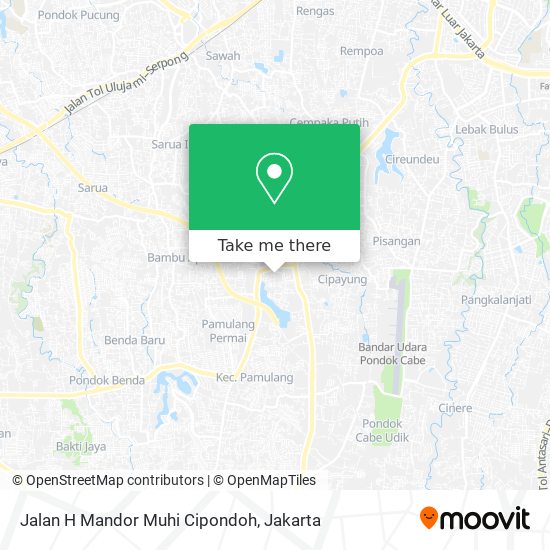 Jalan H Mandor Muhi Cipondoh map