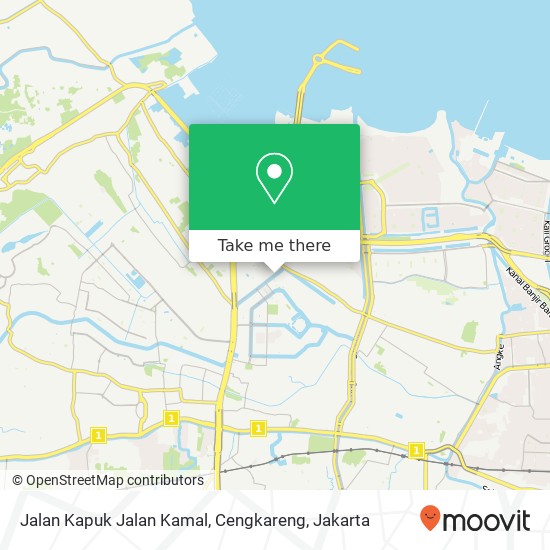 Jalan Kapuk Jalan Kamal, Cengkareng map