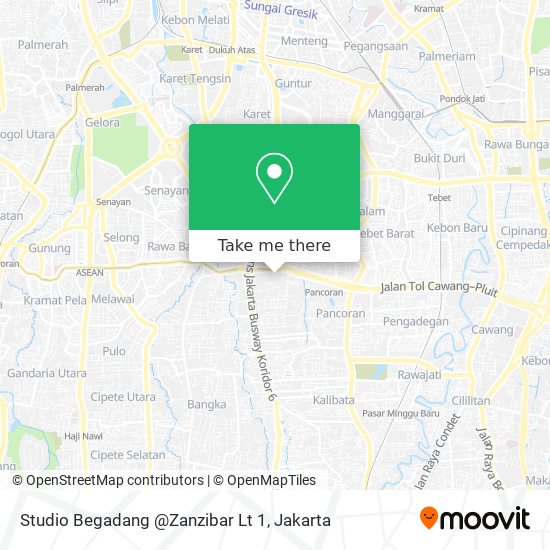 Studio Begadang @Zanzibar Lt 1 map