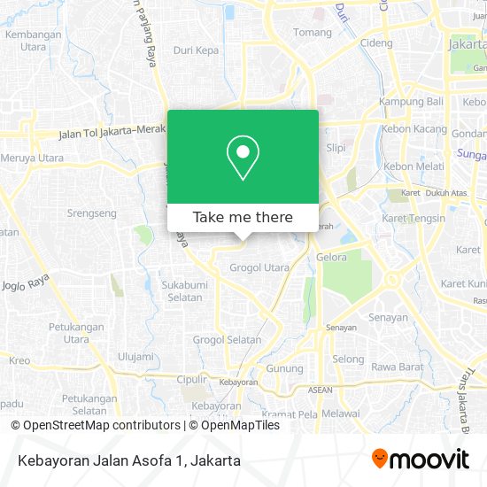 Kebayoran Jalan Asofa 1 map