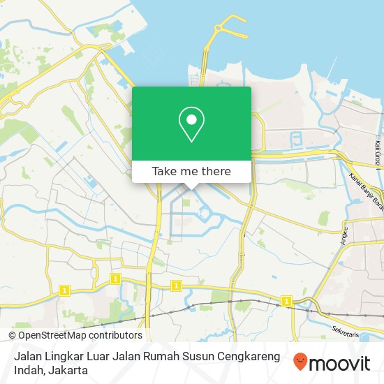 Jalan Lingkar Luar Jalan Rumah Susun Cengkareng Indah map