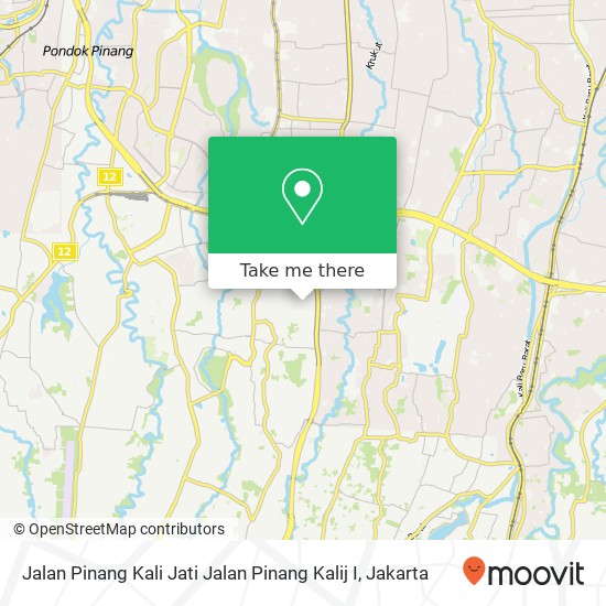 Jalan Pinang Kali Jati Jalan Pinang Kalij I map