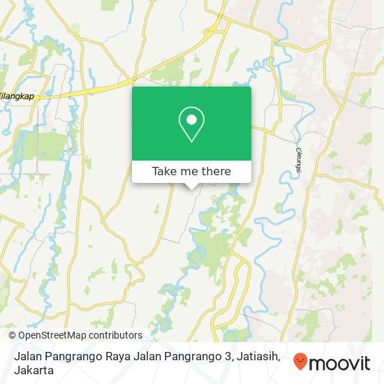 Jalan Pangrango Raya Jalan Pangrango 3, Jatiasih map