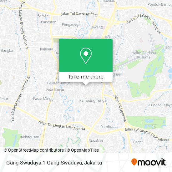 Gang Swadaya 1 Gang Swadaya map