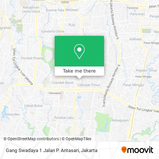 Gang Swadaya 1 Jalan P. Antasari map