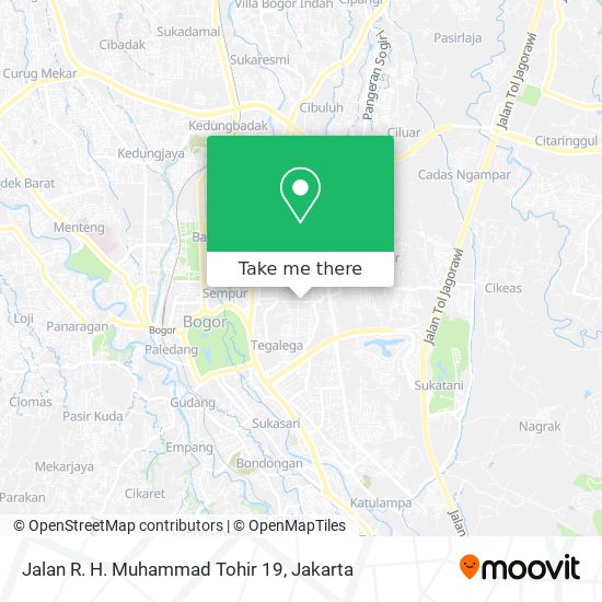 Jalan R. H. Muhammad Tohir 19 map