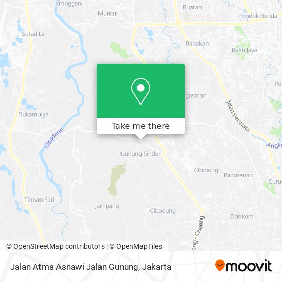 Jalan Atma Asnawi Jalan Gunung map