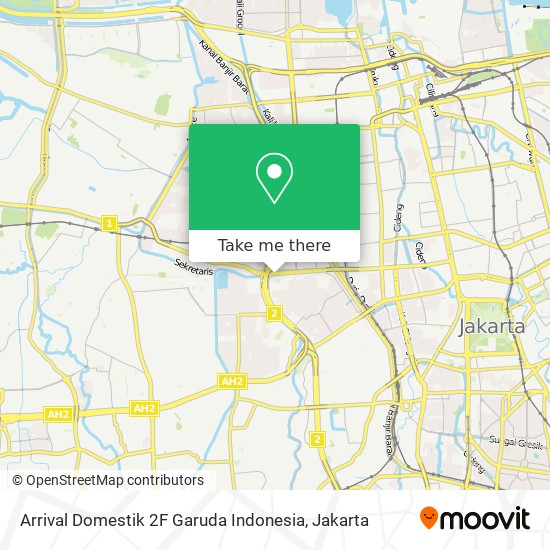 Arrival Domestik 2F Garuda Indonesia map