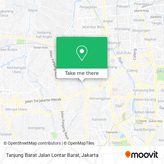 Tanjung Barat Jalan Lontar Barat map